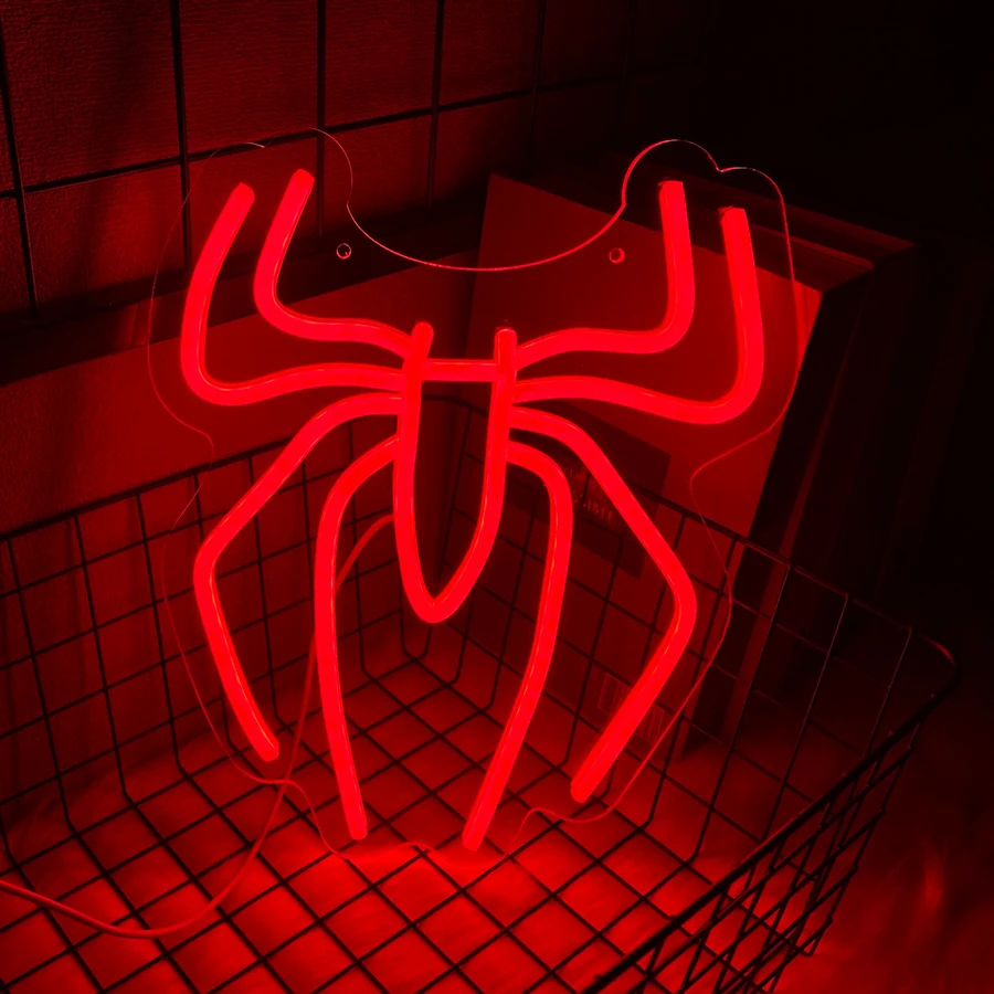 Power Tools Logo - Logo Spider Neon Led Alimentato tramite