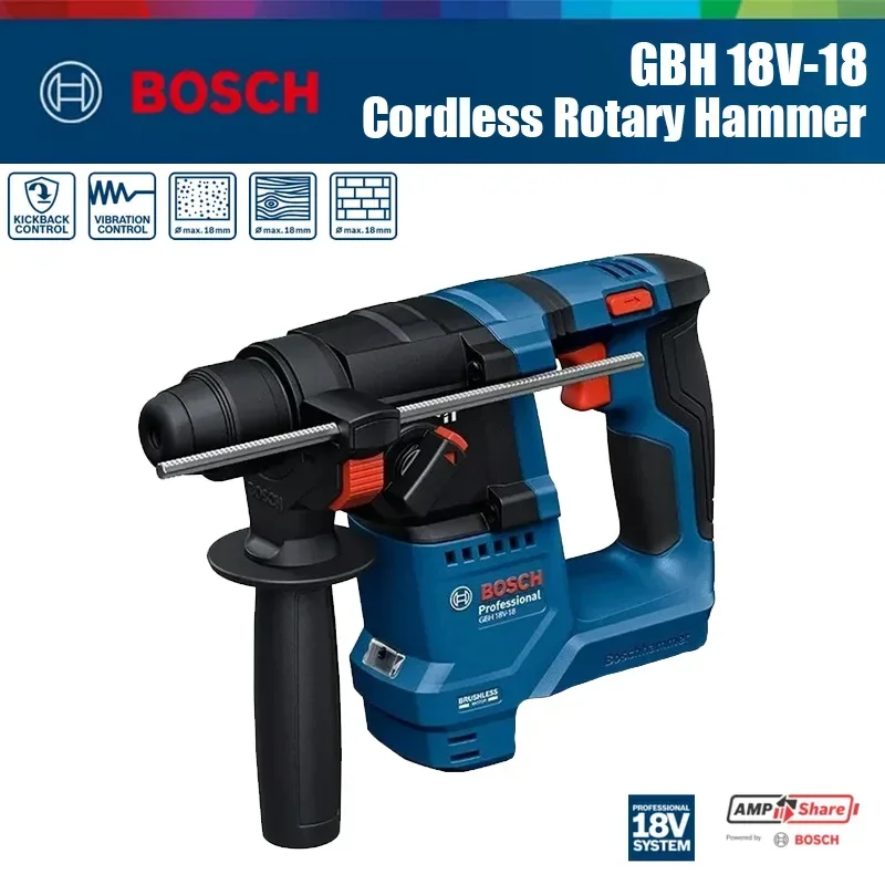 Impact Driver Cordless - Bosch GBH 18V-18 Martello Perforatore Rotativo