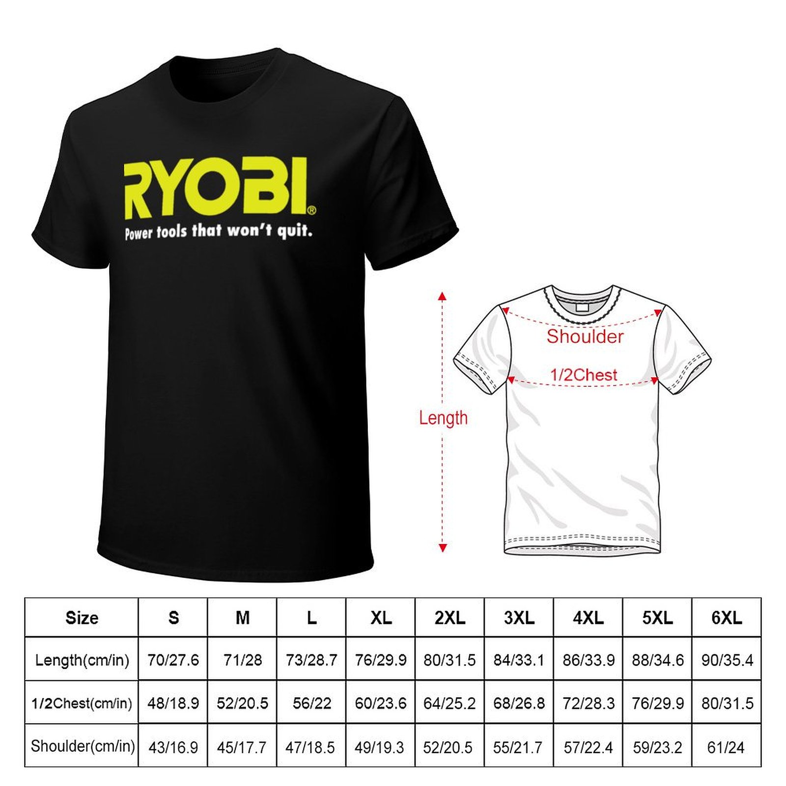 T-shirt in cotone con logo RYO - Power Tools Logo recensione e prezzo