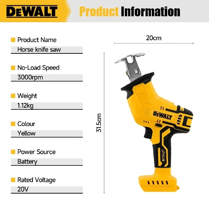 Sega Elettrica Dewalt 2800RPM  - Reciprocating Saw Cordless recensione e prezzo